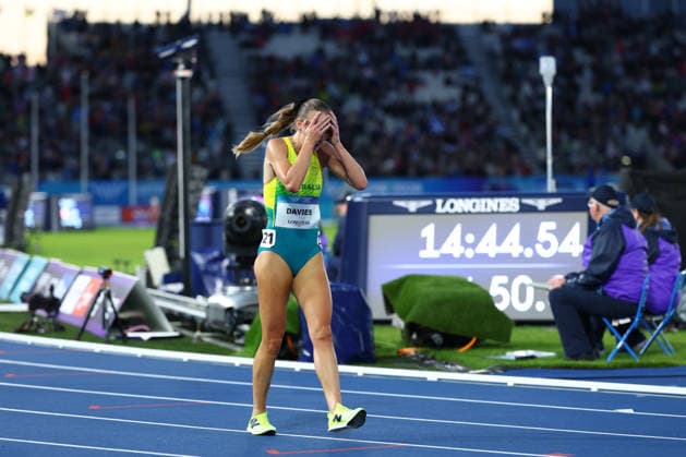 July 30, 2026, Glasgow, Scotland, Great Britain: ROSE DAVIES of Australia reacts to winning in the Athletics Women s 5000m Final of the Commonwealth Games Glasgow 2026 at the Scotstoun Stadium in Glasgow, Scotland. Glasgow Great Britain - ZUMAc179 20260730_zep_c179_043 Copyright: xMickaelxChavetx