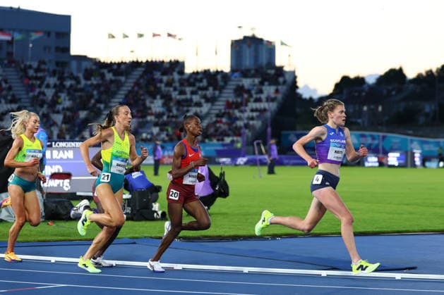 July 30, 2026, Glasgow, Scotland, Great Britain: JESSICA HULL of Australia, ROSE DAVIES of Australia and MEGAN KEITH of Scotland in the Athletics Women s 5000m Final of the Commonwealth Games Glasgow 2026 at the Scotstoun Stadium in Glasgow, Scotland. Glasgow Great Britain - ZUMAc179 20260730_zep_c179_057 Copyright: xMickaelxChavetx