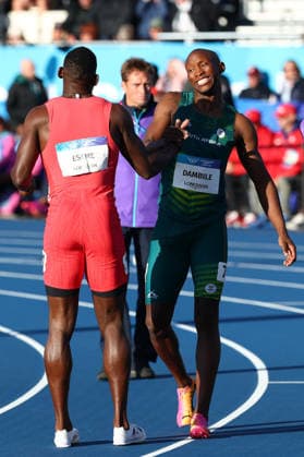 July 30, 2026, Glasgow, Scotland, Great Britain: Sinesipho DAMBILE of South Africa wins the Athletics Men s 200m Semi Final 3 of the Commonwealth Games Glasgow 2026 at the Scotstoun Stadium in Glasgow, Scotland. Glasgow Great Britain - ZUMAc179 20260730_zep_c179_066 Copyright: xMickaelxChavetx
