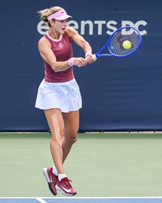 July 30, 2026, Washington, D.C, U.S: ANNA KALINSKAYA hits a backhand during her match against Janice Tjen at the Rock Creek Tennis Center. Washington U.S - ZUMAg196 20260730_zap_g196_005 Copyright: xKylexGustafsonx
