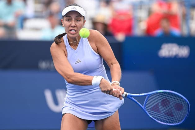 July 30, 2026, Washington, D.C, U.S: JESSICA PEGULA hits a backhand during her match against Magdalena FrÄâ ¢ch at the Rock Creek Tennis Center. Tennis 2026 - Mubadala Open  - ZUMAg196 20260730_zap_g196_007 Copyright: xKylexGustafsonx