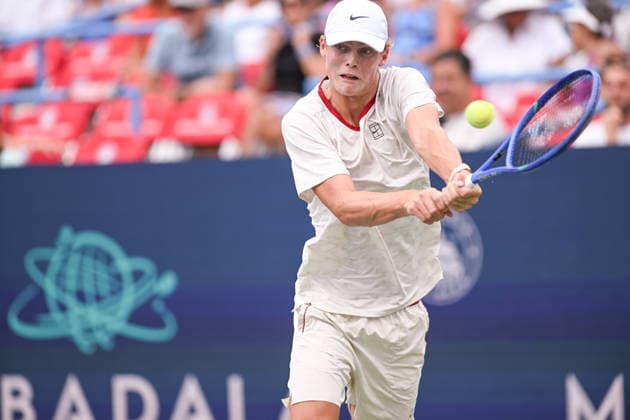 July 30, 2026, Washington, D.C, U.S: CRUZ HEWITT hits a backhand during his match against Alex de Minaur at the Rock Creek Tennis Center. Washington U.S - ZUMAg196 20260730_zap_g196_028 Copyright: xKylexGustafsonx