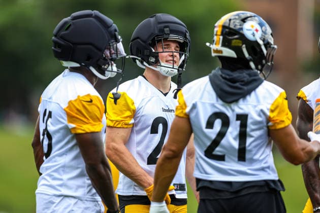 July 30, 2026, Latrobe, Pennsylvania, USA: Pittsburgh Steelers running back ELI HEIDENREICH (29) during the Pittsburgh Steelers Training Camp in Latrobe, Pennsylvania. NFL, American Football Herren, USA 2026: Pittsburgh Steelers Training Camp  - ZUMAg257 20260730_zsp_g257_078 Copyright: xBrentxGudenschwagerx