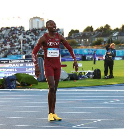 July 30, 2026, Glasgow, Scotland, Great Britain: WYCLIFE KINYAMAL of Kenya wins the Athletics Men s 800m Semi Final 1 of the Commonwealth Games Glasgow 2026 at the Scotstoun Stadium in Glasgow, Scotland. Commowealth Games 2026: Athletics  - ZUMAc179 20260730_zep_c179_147 Copyright: xMickaelxChavetx