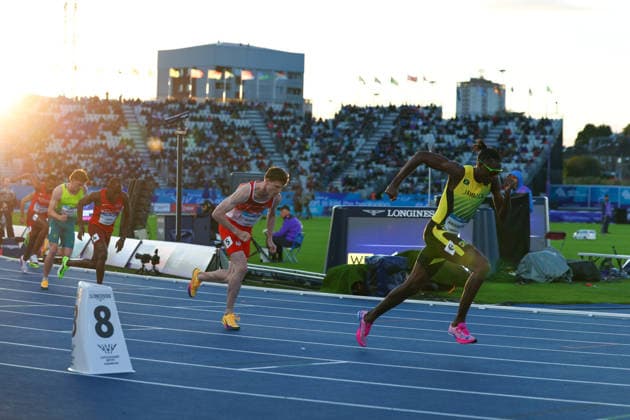 July 30, 2026, Glasgow, Scotland, Great Britain: MAX BURGIN of England in the Athletics Men s 800m Semi Final 2 of the Commonwealth Games Glasgow 2026 at the Scotstoun Stadium in Glasgow, Scotland. Glasgow Great Britain - ZUMAc179 20260730_zep_c179_144 Copyright: xMickaelxChavetx