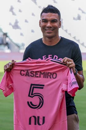July 30, 2026, Miami, Florida, USA: Brazilian midfielder Casemiro is introduced as Inter Miami s new signing during a welcome and media event at NU Stadium in Miami, Florida, Miami USA - ZUMAa257 20260730_zsp_a257_004 Copyright: xChrisxArjoonx