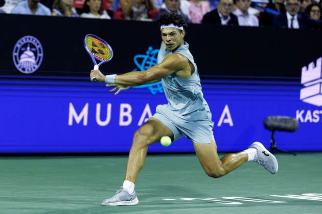 Mubadala Citi DC Tennis Open Ben Shelton of the USA in action against France™s Ugo Humbert in their round 16 match at the Mubadala Citi DC Open in Washington, DC, USA, 30 July 2026. WASHINGTON, DC DC UNITED STATES  Copyright: xWILLxOLIVERx