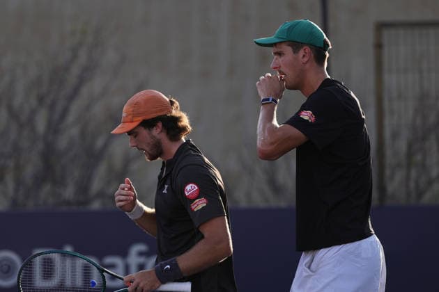 LOS CABOS TENNIS OPEN 2026 LOS CABOS TENNIS OPEN 2026 FINN REYNOLDS JAMES WATT VS RINKY HIJIKATA REESE STADLER 30072026 LOS CABOS, BAJA CALIFORNIA, MEXICO. Action photo of Finn Reynolds and James Watt, during quarter final game of the Los Cabos Tennis Open 2026 held at the Cabo Sports Complex in Baja California, Mexico. Foto de accion de Finn Reynolds y James Watt, durante juego de cuartos de final del Los Cabos Tennis Open 2026 celebrado en el Cabo Sports Complex de Baja California, Mexico. PHOTO BY IMAGENSHOP AGENCIA FOTOGRAFICA LOS CABOS BAJA CALIFORNIA MEXICO *** LOS CABOS TENNIS OPEN 2026 LOS CABOS TENNIS OPEN 2026 FINN REYNOLDS JAMES WATT VS RINKY HIJIKATA REESE STADLER 07 30 2026 LOS CABOS, BAJA CALIFORNIA, MEXICO Action photo of Finn Reynolds and James Watt during the quarterfinal match of the 2026 Los Cabos Tennis Open held at the Cabo Sports Complex in Baja California, Mexico Action photo of Finn Reynolds and James Watt, during the quarterfinal match of the 2026 Los Cabos Tennis Open held at the Cabo Sports Complex in Baja California, Mexico. PHOTO BY IMAGENSHOP PHOTO AGENCY LOS CABOS, BAJA CALIFORNIA, MEXICO Copyright: xIMAGENSHOPxAGENCIAxFOTOGRAFICAx