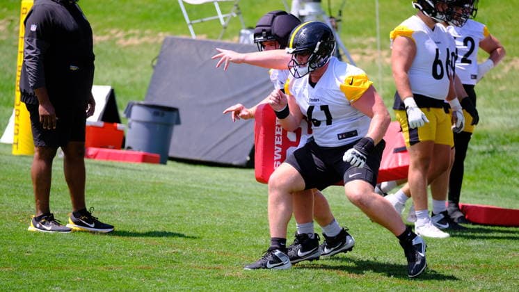 July 30, 2026: Greg Crippen 61 during the Pittsburgh Steelers training camp in Latrobe, PA CSM NFL, American Football Herren, USA 2026: Steelers Training Camp JULY 30  - ZUMAcp5_ 20260730_faf_cp5_049 Copyright: xJasonxPohuskix