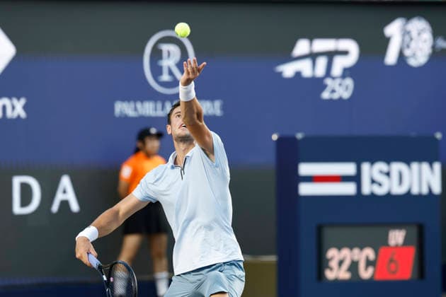 LOS CABOS TENNIS OPEN 2026 LOS CABOS TENNIS OPEN 2026 FRANCISCO CERUNDOLO VS ARTHUR GEA 30072026 LOS CABOS, BAJA CALIFORNIA, MEXICO. Action photo of Arthur Gea of France, during quarter final game of the Los Cabos Tennis Open 2026 held at the Cabo Sports Complex in Baja California, Mexico. Foto de accion de Arthur Gea de Francia, durante juego de cuartos de final del Los Cabos Tennis Open 2026 celebrado en el Cabo Sports Complex de Baja California, Mexico. PHOTO BY IMAGENSHOP AGENCIA FOTOGRAFICA LOS CABOS BAJA CALIFORNIA MEXICO *** LOS CABOS TENNIS OPEN 2026 LOS CABOS TENNIS OPEN 2026 FRANCISCO CERUNDOLO VS ARTHUR GEA 07 30 2026 LOS CABOS, BAJA CALIFORNIA, MEXICO Action photo of Arthur Gea of France during the quarterfinal match of the 2026 Los Cabos Tennis Open held at the Cabo Sports Complex in Baja California, Mexico Action photo of Arthur Gea of France, during the quarterfinal match of the 2026 Los Cabos Tennis Open held at the Cabo Sports Complex in Baja California, Mexico PHOTO BY IMAGENSHOP PHOTO AGENCY LOS CABOS BAJA CALIFORNIA MEXICO Copyright: xIMAGENSHOPxAGENCIAxFOTOGRAFICAx