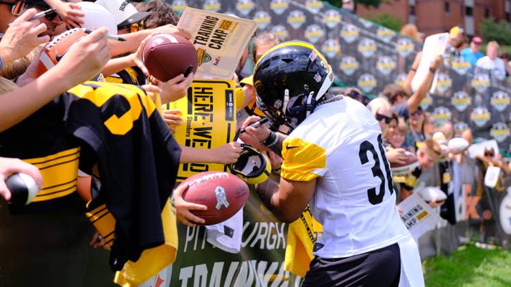 July 30, 2026: Jaylen Warren 30 during the Pittsburgh Steelers training camp in Latrobe, PA CSM Latrobe USA - ZUMAcp5_ 20260730_faf_cp5_093 Copyright: xJasonxPohuskix
