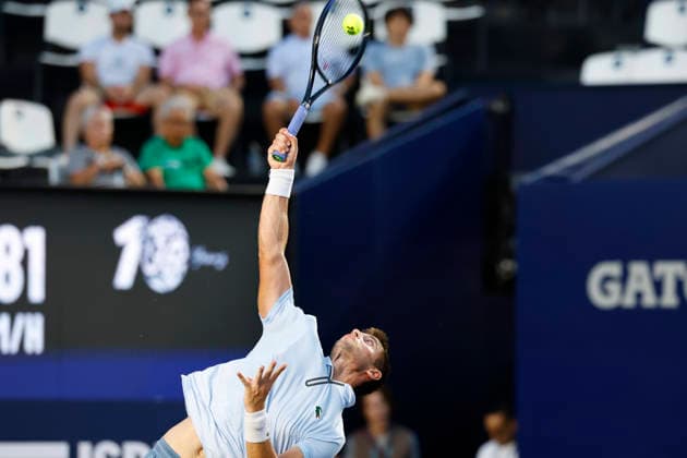 LOS CABOS TENNIS OPEN 2026 LOS CABOS TENNIS OPEN 2026 FRANCISCO CERUNDOLO VS ARTHUR GEA 30072026 LOS CABOS, BAJA CALIFORNIA, MEXICO. Action photo of Arthur Gea of France, during quarter final game of the Los Cabos Tennis Open 2026 held at the Cabo Sports Complex in Baja California, Mexico. Foto de accion de Arthur Gea de Francia, durante juego de cuartos de final del Los Cabos Tennis Open 2026 celebrado en el Cabo Sports Complex de Baja California, Mexico. PHOTO BY IMAGENSHOP AGENCIA FOTOGRAFICA LOS CABOS BAJA CALIFORNIA MEXICO *** LOS CABOS TENNIS OPEN 2026 LOS CABOS TENNIS OPEN 2026 FRANCISCO CERUNDOLO VS ARTHUR GEA 07 30 2026 LOS CABOS, BAJA CALIFORNIA, MEXICO Action photo of Arthur Gea of France during the quarterfinal match of the 2026 Los Cabos Tennis Open held at the Cabo Sports Complex in Baja California, Mexico Action photo of Arthur Gea of France, during the quarterfinal match of the 2026 Los Cabos Tennis Open held at the Cabo Sports Complex in Baja California, Mexico PHOTO BY IMAGENSHOP PHOTO AGENCY LOS CABOS BAJA CALIFORNIA MEXICO Copyright: xIMAGENSHOPxAGENCIAxFOTOGRAFICAx