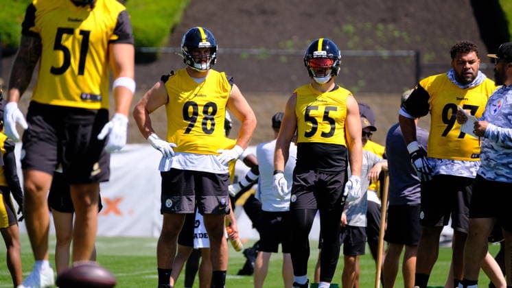 July 30, 2026: Cole Holcomb 55 during the Pittsburgh Steelers training camp in Latrobe, PA CSM NFL, American Football Herren, USA 2026: Steelers Training Camp JULY 30  - ZUMAcp5_ 20260730_faf_cp5_152 Copyright: xJasonxPohuskix