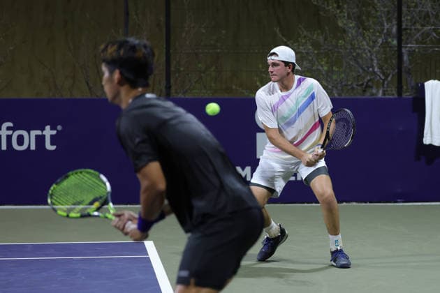 LOS CABOS TENNIS OPEN 2026 LOS CABOS TENNIS OPEN 2026 RYAN SEGGERMAN PATRICK TRHAC VS RAY HO BENJAMIN KITTAY 30072026 LOS CABOS, BAJA CALIFORNIA, MEXICO. Action photo of Ray Ho and Benjamin Kittay, during quarter final game of the Los Cabos Tennis Open 2026 held at the Cabo Sports Complex in Baja California, Mexico. Foto de accion de ay Ho y Benjamin Kittay, durante juego de cuartos de final del Los Cabos Tennis Open 2026 celebrado en el Cabo Sports Complex de Baja California, Mexico. PHOTO BY IMAGENSHOP AGENCIA FOTOGRAFICA LOS CABOS BAJA CALIFORNIA MEXICO *** LOS CABOS TENNIS OPEN 2026 LOS CABOS TENNIS OPEN 2026 RYAN SEGGERMAN PATRICK TRHAC VS RAY HO BENJAMIN KITTAY 07 30 2026 LOS CABOS, BAJA CALIFORNIA, MEXICO Action photo of Ray Ho and Benjamin Kittay during the quarterfinal match of the 2026 Los Cabos Tennis Open held at the Cabo Sports Complex in Baja California, Mexico Action photo of Ray Ho and Benjamin Kittay, during the quarterfinal match of the 2026 Los Cabos Tennis Open held at the Cabo Sports Complex in Baja California, Mexico PHOTO BY IMAGENSHOP PHOTO AGENCY LOS CABOS, BAJA CALIFORNIA, MEXICO Copyright: xIMAGENSHOPxAGENCIAxFOTOGRAFICAx
