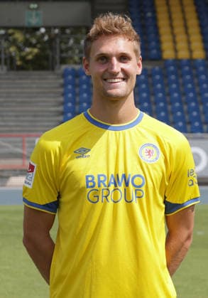 Lukas Frenkert (Eintracht Braunschweig) ; Eintracht Braunschweig; 2.BL, Portraettermin 2026 2027 *** Lukas Frenkert, Eintracht Braunschweig, Eintracht Braunschweig 2 (2nd Bundesliga), Photo Shoot 2026, 2027