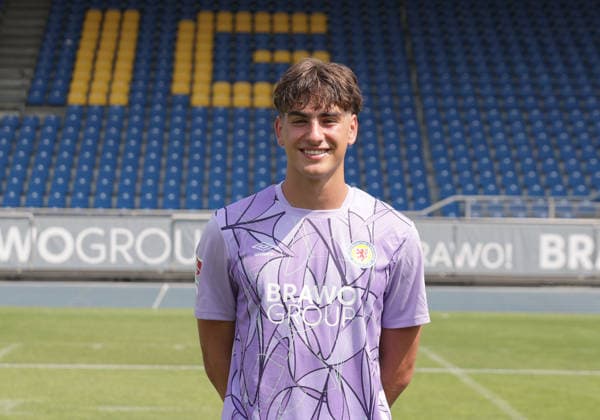 Torhueter Nick Bodon (Eintracht Braunschweig) ; Eintracht Braunschweig; 2.BL, Portraettermin 2026 2027 *** Goalkeeper Nick Bodon, Eintracht Braunschweig, Eintracht Braunschweig 2 (2nd Bundesliga), Photo Shoot 2026–2027