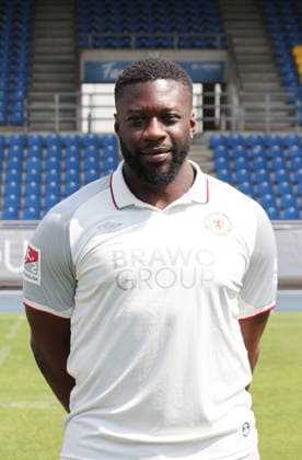 Athletiktrainer Alfred Ntiamoah (Eintracht Braunschweig) ; Eintracht Braunschweig; 2.BL, Portraettermin 2026 2027 *** Athletics Coach Alfred Ntiamoah, Eintracht Braunschweig, Eintracht Braunschweig 2 (2nd Bundesliga), Photo Shoot 2026–2027