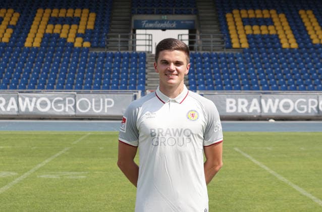 Athletiktrainer Tizian van der Puetten (Eintracht Braunschweig) ;Eintracht Braunschweig; 2.BL, Portraettermin 2026 2027 *** Athletics Coach Tizian van der Puetten, Eintracht Braunschweig, Eintracht Braunschweig 2 (2nd Bundesliga), Photo Shoot 2026–2027