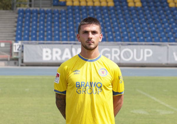 Samuele di Benedetto (Eintracht Braunschweig) ; Eintracht Braunschweig; 2.BL, Portraettermin 2026 2027 *** Samuele di Benedetto, Eintracht Braunschweig, Eintracht Braunschweig 2 (2nd Bundesliga), Photo Shoot 2026–2027