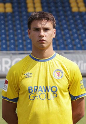 Max Marie (Eintracht Braunschweig) ; Eintracht Braunschweig; 2.BL, Portraettermin 2026 2027 *** Max Marie Eintracht Braunschweig Eintracht Braunschweig 2nd Bundesliga, Photo Shoot 2026 2027