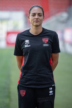 Cheftrainerin Sabrina Wittmann (FCI) ; FC Ingolstadt 04; 3.Liga, Porträttermin 2026 2027, 3. Liga - FC Ingolstadt 04 Saison 2026 2027 *** Head Coach Sabrina Wittmann, FCI FC Ingolstadt 04, 3. Liga; Profile Session 2026–2027; FC Ingolstadt 04, 3. Liga, 2026–2027 Season