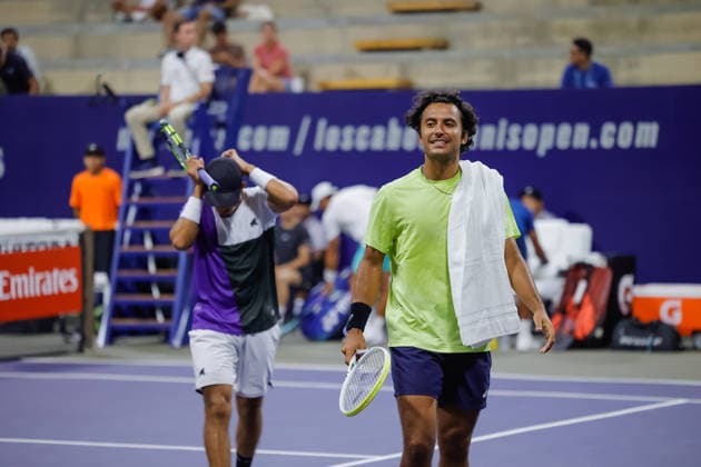 LOS CABOS TENNIS OPEN 2026 LOS CABOS TENNIS OPEN 2026 GONZALO ESCOBAR VS NIKI KALIYANDA VS LUIS CARLOS ALVAREZ ALAN MAGADAN 30072026 LOS CABOS, BAJA CALIFORNIA, MEXICO. Action photo of Luis Carlos Alvarez and Alan Magadan, during quarter final game of the Los Cabos Tennis Open 2026 held at the Cabo Sports Complex in Baja California, Mexico. Foto de accion de Luis Carlos Alvarez y Alan Magadan,durante juego de cuartos de final del Los Cabos Tennis Open 2026 celebrado en el Cabo Sports Complex de Baja California, Mexico. PHOTO BY IMAGENSHOP AGENCIA FOTOGRAFICA LOS CABOS BAJA CALIFORNIA MEXICO *** LOS CABOS TENNIS OPEN 2026 LOS CABOS TENNIS OPEN 2026 GONZALO ESCOBAR VS NIKI KALIYANDA VS LUIS CARLOS ALVAREZ VS ALAN MAGADAN 07 30 2026 LOS CABOS, BAJA CALIFORNIA, MEXICO Action photo of Luis Carlos Alvarez and Alan Magadan during the quarterfinal match of the 2026 Los Cabos Tennis Open held at the Cabo Sports Complex in Baja California, Mexico Action photo of Luis Carlos Alvarez and Alan Magadan,during the quarterfinal match of the 2026 Los Cabos Tennis Open held at the Cabo Sports Complex in Baja California, Mexico PHOTO BY IMAGENSHOP PHOTO AGENCY LOS CABOS BAJA CALIFORNIA MEXICO Copyright: xIMAGENSHOPxAGENCIAxFOTOGRAFICAx