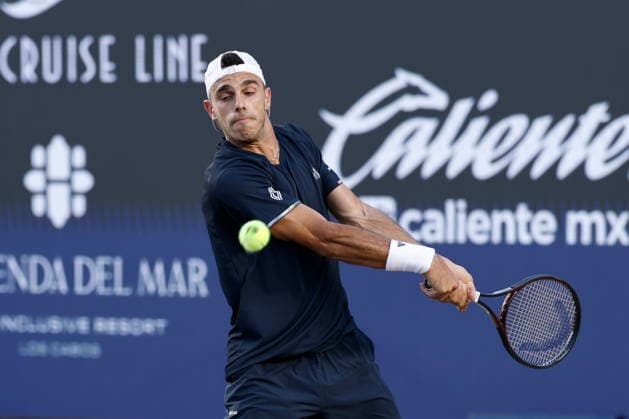Mifel Tennis Open in Mexico Francisco Cerundolo of Argentina in action against Arthur Gea of France during the Mifel Tennis Open by Telcel Oppo Los Cabos Tournament in the state of Baja California Sur, Mexico, 30 July 2026. Los Cabos Mexico  Copyright: xJorgexReyesx