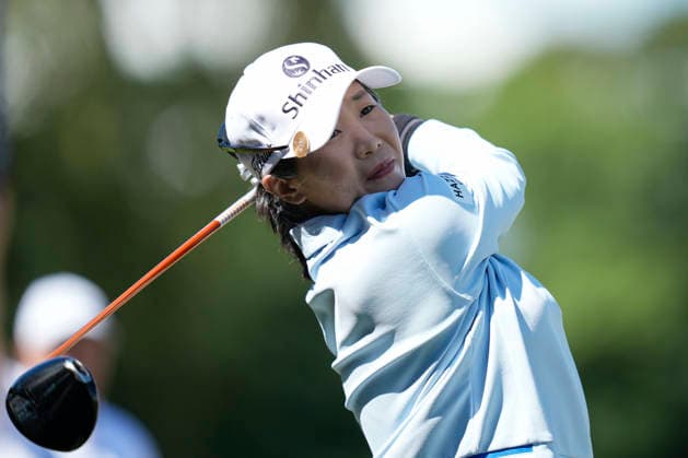 LYTHAM, ENGLAND - JULY 30: Jinhee Im (KOR) plays from the second tee during Round 1 at the 50th AIG Women™s Open Championship at the Royal Lytham and St Anne™s Golf Club, Lytham on July 30, 2026 in Lancashire, England The 50th AIG Women™s Open Championship