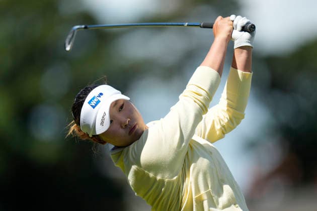 LYTHAM, ENGLAND - JULY 30: Minsol Kim (KOR) plays from the 2nd tee during Round 1 at the 50th AIG Women™s Open Championship at the Royal Lytham and St Anne™s Golf Club, Lytham on July 30, 2026 in Lancashire, England The 50th AIG Women™s Open Championship