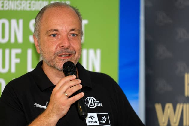 HANDBALL - HBL, Kiel, training camp GRAZ,AUSTRIA,31.JUL.26 - HANDBALL - HBL Handball-Bundesliga, THW Kiel, press conference, PK, Pressekonferenz Image shows press officer Christian Robohm (Kiel).  GEPAxpictures xMarioxBuehner-Weinrauch