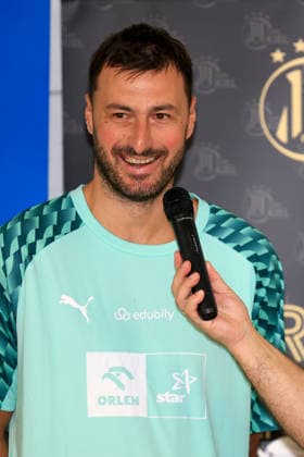 HANDBALL - HBL, Kiel, training camp GRAZ,AUSTRIA,31.JUL.26 - HANDBALL - HBL Handball-Bundesliga, THW Kiel, press conference, PK, Pressekonferenz Image shows Domagoj Duvnjak (Kiel).  GEPAxpictures xMarioxBuehner-Weinrauch