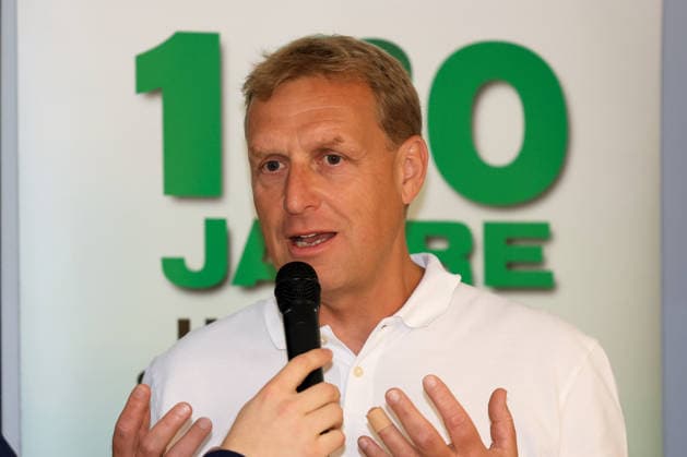 HANDBALL - HBL, Kiel, training camp GRAZ,AUSTRIA,31.JUL.26 - HANDBALL - HBL Handball-Bundesliga, THW Kiel, press conference, PK, Pressekonferenz Image shows managing director Markus Pichler (Sportunion).  GEPAxpictures xMarioxBuehner-Weinrauch