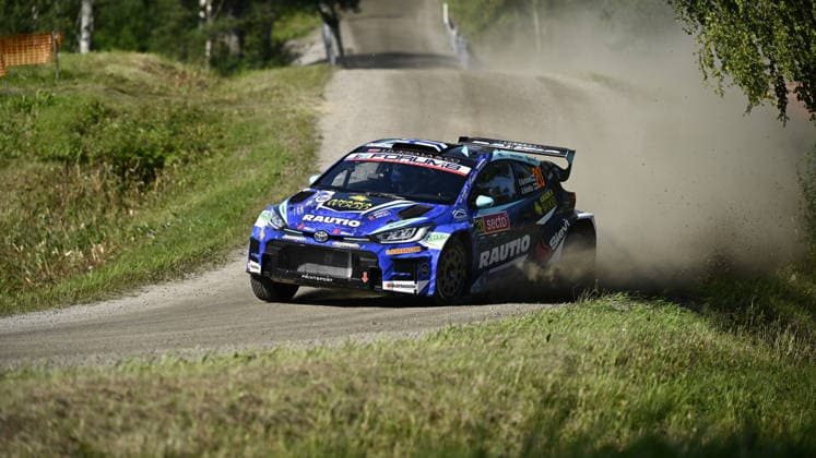 LKS 20260731 Roope Korhonen of Finland during the special stage Saarikas at the WRC, Motorsport Rallye, WM Rally Finland in Jyväskylä, Finland on July 31, 2026. - RONI REKOMAA Jyväskylä Finland AbBzhN-eeME  Copyright: xRonixRekomaax AbBzhN-eeME