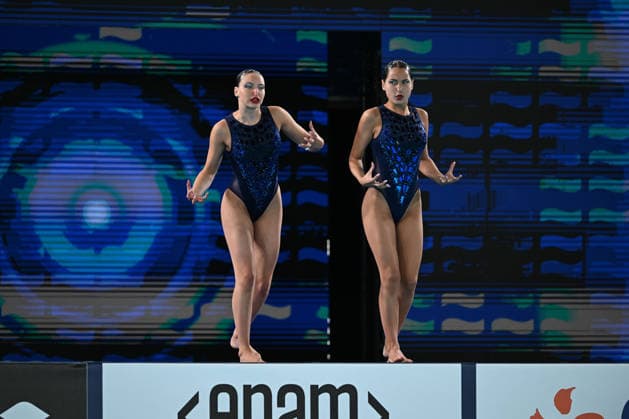 France, Paris, Centre Aquatique Olympique Metropole du Grand Paris, 31.07.2026, European Aquatics Championships Artistic Swimming - Day 1 - Duet Free Preliminary, Raya Furnadzhieva and Lora Zheynova of Bulgaria Photo by Eibner Pressefoto Tino Henschel European Aquatics Championships Artistic Swimming - Day 1 - Duet Free Preliminary Paris *** France, Paris, Centre Aquatique Olympique Metropole du Grand Paris, July 31, 2026, European Aquatics Championships, Artistic Swimming, Day 1, Duet Free Preliminary: Raya Furnadzhieva and Lora Zheynova of Bulgaria. Photo by Eibner Pressefoto, Tino Henschel. European Aquatics Championships, Artistic Swimming, Day 1, Duet Free Preliminary, Paris Copyright: xEibnerxPressefotox