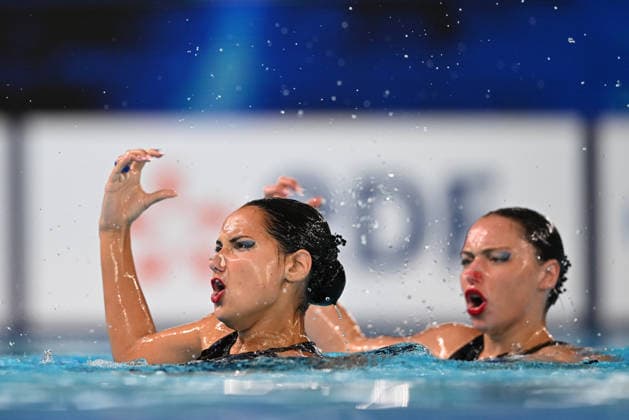 France, Paris, Centre Aquatique Olympique Metropole du Grand Paris, 31.07.2026, European Aquatics Championships Artistic Swimming - Day 1 - Duet Free Preliminary, Raya Furnadzhieva and Lora Zheynova of Bulgaria Photo by Eibner Pressefoto Tino Henschel European Aquatics Championships Artistic Swimming - Day 1 - Duet Free Preliminary Paris *** France, Paris, Centre Aquatique Olympique Metropole du Grand Paris, July 31, 2026, European Aquatics Championships, Artistic Swimming, Day 1, Duet Free Preliminary, Raya Furnadzhieva and Lora Zheynova of Bulgaria. Photo by Eibner Pressefoto, Tino Henschel. European Aquatics Championships, Artistic Swimming, Day 1, Duet Free Preliminary, Paris Copyright: xEibnerxPressefotox