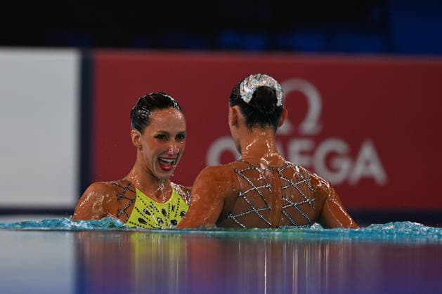 France, Paris, Centre Aquatique Olympique Metropole du Grand Paris, 31.07.2026, European Aquatics Championships Artistic Swimming - Day 1 - Duet Free Preliminary, Enrica Piccoli and Lucrezia Ruggiero of Itali Photo by Eibner Pressefoto Tino Henschel European Aquatics Championships Artistic Swimming - Day 1 - Duet Free Preliminary Paris *** France, Paris, Centre Aquatique Olympique Metropole du Grand Paris, July 31, 2026, European Aquatics Championships, Artistic Swimming, Day 1, Duet Free Preliminary, Enrica Piccoli and Lucrezia Ruggiero of Italy. Photo by Eibner Pressefoto, Tino Henschel. European Aquatics Championships, Artistic Swimming, Day 1, Duet Free Preliminary, Paris Copyright: xEibnerxPressefotox