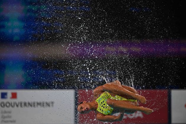 France, Paris, Centre Aquatique Olympique Metropole du Grand Paris, 31.07.2026, European Aquatics Championships Artistic Swimming - Day 1 - Duet Free Preliminary, Enrica Piccoli and Lucrezia Ruggiero of Itali Photo by Eibner Pressefoto Tino Henschel European Aquatics Championships Artistic Swimming - Day 1 - Duet Free Preliminary Paris *** France, Paris, Centre Aquatique Olympique Metropole du Grand Paris, July 31, 2026, European Aquatics Championships, Artistic Swimming, Day 1, Duet Free Preliminary, Enrica Piccoli and Lucrezia Ruggiero of Italy. Photo by Eibner Pressefoto, Tino Henschel. European Aquatics Championships, Artistic Swimming, Day 1, Duet Free Preliminary, Paris Copyright: xEibnerxPressefotox