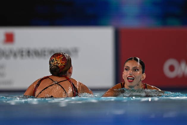 France, Paris, Centre Aquatique Olympique Metropole du Grand Paris, 31.07.2026, European Aquatics Championships Artistic Swimming - Day 1 - Duet Free Preliminary, Catherine Kunin and Aya Mazor of Israel Photo by Eibner Pressefoto Tino Henschel European Aquatics Championships Artistic Swimming - Day 1 - Duet Free Preliminary Paris *** France, Paris, Centre Aquatique Olympique Metropole du Grand Paris, July 31, 2026, European Aquatics Championships, Artistic Swimming, Day 1, Duet Free Preliminary, Catherine Kunin and Aya Mazor of Israel. Photo by Eibner Pressefoto, Tino Henschel. European Aquatics Championships, Artistic Swimming, Day 1, Duet Free Preliminary, Paris Copyright: xEibnerxPressefotox