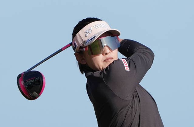 Golf: Women s British Open Chisato Iwai of Japan hits off the third tee during the second round of the Women s British Open golf tournament on July 31, 2026, at Royal Lytham &amp; St Annes Golf Club in Lytham St Annes, England.  A14AA0005624712P