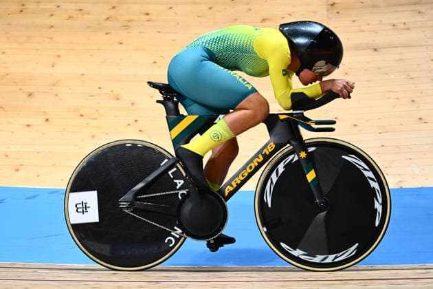 Glasgow 2026 Commonwealth Games Picture by Olly Hassell SWpix.com - 31 07 2026 - Glasgow 2026 Commonwealth Games - Track cycling, Rad, Radsport, Bahnrad, Bahn and Para Track Cycling - Sir Chris Hoy Velodrome, Glasgow, Scotland - Women s 4000m Individual Pursuit Qualifying - Felicity Wilson-Haffenden of Australia Glasgow Sir Chris Hoy Velodrome Scotland Copyright: x xSWpix.comx(t axPhotographyxHubxLtd)xOllyxHassell SWpix.comx SWP-3030-16357