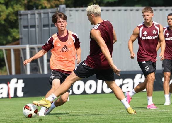 31.07.2026 - Fussball - 2. Fussball - Bundesliga - Saison 2026 2027 - 1. FC Nürnberg Nuernberg FCN ( Club ) - Training - Sportfoto Zink DoGe - xdoxgex - Marc Kornwachs Barjuan (35, 1. FC Nürnberg FCN ) Sigurd Haugen ( 9, 1. FC Nürnberg FCN ) *** July 31, 2026 Soccer 2 Bundesliga 2026–2027 Season 1 FC Nuremberg Nuremberg FCN Club Training Sports Photo Zink DoGe xdoxgex Marc Kornwachs Barjuan 35, 1 FC Nuremberg FCN Sigurd Haugen 9, 1 FC Nuremberg FCN