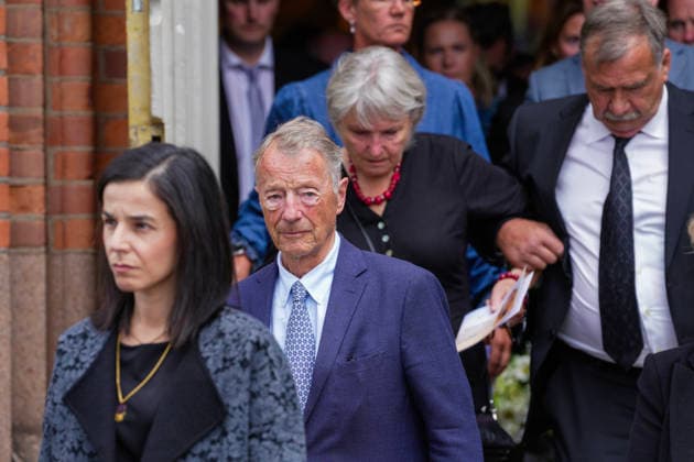 Funeral for rower Olaf Tufte Horten 20260731. Gerhard Heiberg after Olaf Karl Tufte s funeral in Horten church on Friday. Photo: Terje Bendiksby NTB POOL Horten Norway EDITORIAL USE ONLY. RESTRICTED USE FOR BETTING COMPANIES Ref:_SPOtu8bQO-b5E0.jpg *** Funeral for rower Olaf Tufte, Horten, July 31, 2026. Gerhard Heiberg after Olaf Karl Tufte’s funeral at Horten Church on Friday. Photo: Terje Bendiksby, NTB POOL, Horten, Norway. EDITORIAL USE ONLY. RESTRICTED USE FOR BETTING COMPANIES.  Copyright: xTerjexBendiksbyx xNTBx