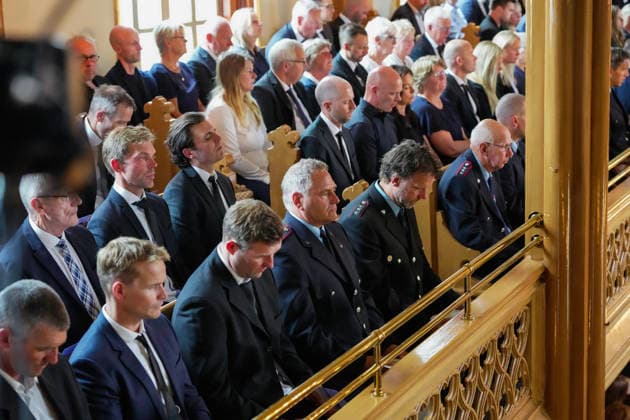 Funeral for rower Olaf Tufte Horten 20260731. Olaf Karl Tufte s funeral in Horten church Friday. Photo: Terje Bendiksby NTB POOL Horten Norway EDITORIAL USE ONLY. RESTRICTED USE FOR BETTING COMPANIES Ref:_SPOISIiEz1qfQc.jpg *** Funeral for rower Olaf Tufte, Horten, July 31, 2026. Olaf Karl Tufte’s funeral at Horten Church on Friday. Photo: Terje Bendiksby, NTB POOL, Horten, Norway. EDITORIAL USE ONLY. RESTRICTED USE FOR BETTING COMPANIES.  Copyright: xTerjexBendiksbyx xNTBx