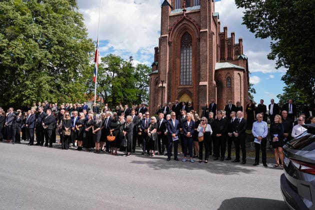 Funeral for rower Olaf Tufte Horten 20260731. Olaf Karl Tufte s funeral in Horten church Friday. Photo: Terje Bendiksby NTB POOL Horten Norway EDITORIAL USE ONLY. RESTRICTED USE FOR BETTING COMPANIES Ref:_SPOUpyrHgNeVfY.jpg *** Funeral for rower Olaf Tufte, Horten, July 31, 2026. Olaf Karl Tufte’s funeral at Horten Church on Friday. Photo: Terje Bendiksby, NTB POOL, Horten, Norway. EDITORIAL USE ONLY. RESTRICTED USE FOR BETTING COMPANIES.  Copyright: xTerjexBendiksbyx xNTBx