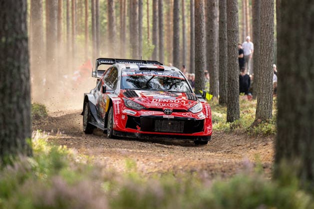 IPA87133754 - Sébastien Ogier (FRA) and Julien Ingrassia (FRA) in a Toyota GR Yaris Rally1 from Toyota Gazoo Racing WRT in action during the FIA WRC, Motorsport Rallye, WM SECTO RALLY FINLAND in Jyväskylä, Finland, July 30–August 2, 2026.  Copyright: xFedericoxManoni IPAxSportx xx 87133754