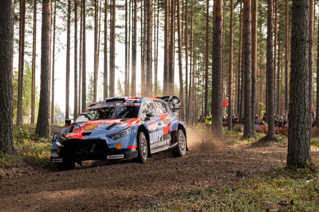 IPA87133761 - Esapekka Lappi (FIN) and Enni Malkonen (FIN) in a Hyundai i20 N Rally1 from the Hyundai Shell Mobis World Rally Team in action during the FIA WRC, Motorsport Rallye, WM Secto Rally Finland in Jyväskylä, Finland, July 30–August 2, 2026.  Copyright: xFedericoxManoni IPAxSportx xx 87133761