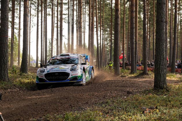 IPA87133766 - Joshua McErlean (IRL) and Eoin Treacy (IRL) in an M Ford World Rally Team Ford Puma Rally1 in action during the FIA WRC, Motorsport Rallye, WM SECTO RALLY FINLAND in Jyväskylä, Finland, July 30–August 2, 2026.  Copyright: xFedericoxManoni IPAxSportx xx 87133766