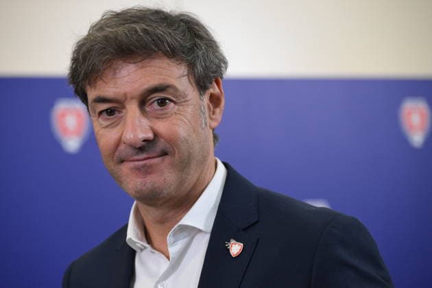 Spanish Santi Denia has become the new coach of the Czech national football team and the first foreign national to take this post as he signed a two-year contract with an option with the Czech Football Association in Prague, Czech Republic, July 31, 2026. (CTKxPhoto KaterinaxSulova) CTKPhotoP2026073104492  CTKPhotoP2026073104492