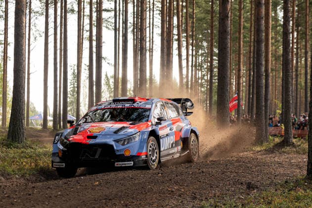 IPA87133792 - Adrien Fourmaux (FRA) and Alexandre Coria (FRA) in a Hyundai i20 N Rally1 from the Hyundai Shell Mobis World Rally Team in action during the FIA WRC, Motorsport Rallye, WM SECTO RALLY FINLAND in Jyväskylä, Finland, July 30–August 2, 2026.  Copyright: xFedericoxManoni IPAxSportx xx 87133792