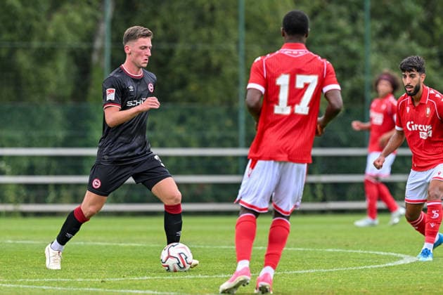 260731 Standard de Liege vs Arminia Bielefeld Marius Worl (38) of Arminia Bielefeld during a friendly soccer game in the preparations ahead of the Jupiler Pro League season 2026 - 2027 between Standard de Liege and Arminia Bielefeld from Germany on July 31 , 2026 in Liege, Belgium. (Photo by Stijn Audooren Isosport) Liege SL16 Football Campus Liege Belgium  Copyright: xIsosportxStijnxAudoorenx